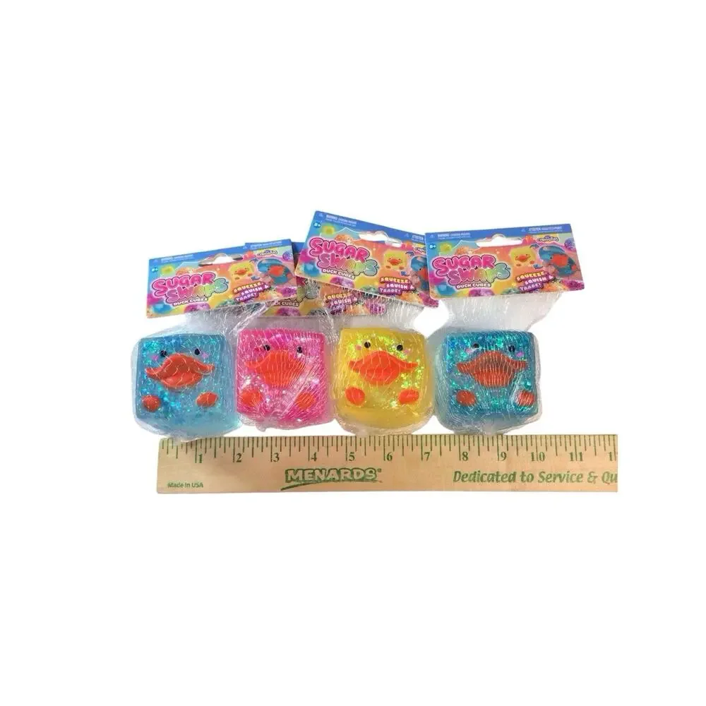ORB Curiosities Sugar Swaps Duck Cubes New Lot Of 4 Squeeze Squish